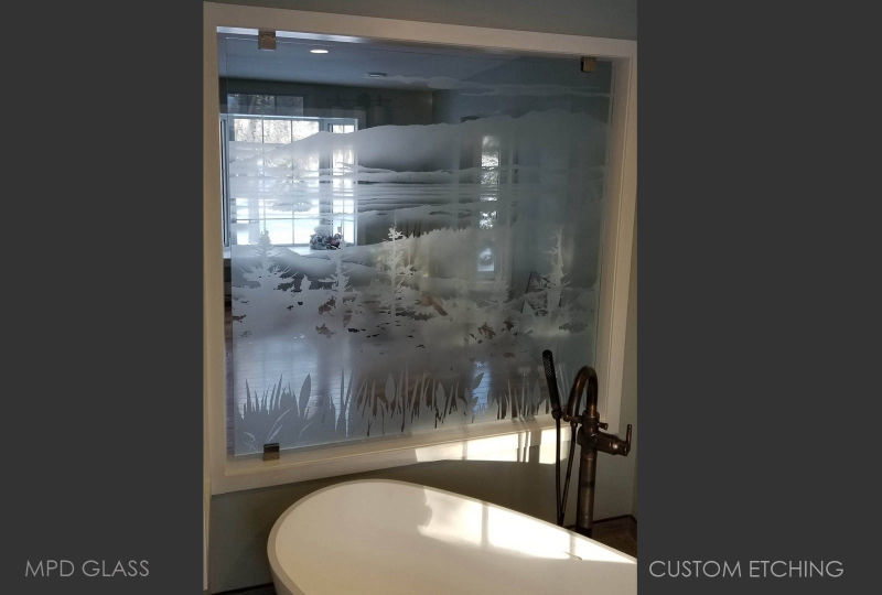 Scenic Etching - Bathroom